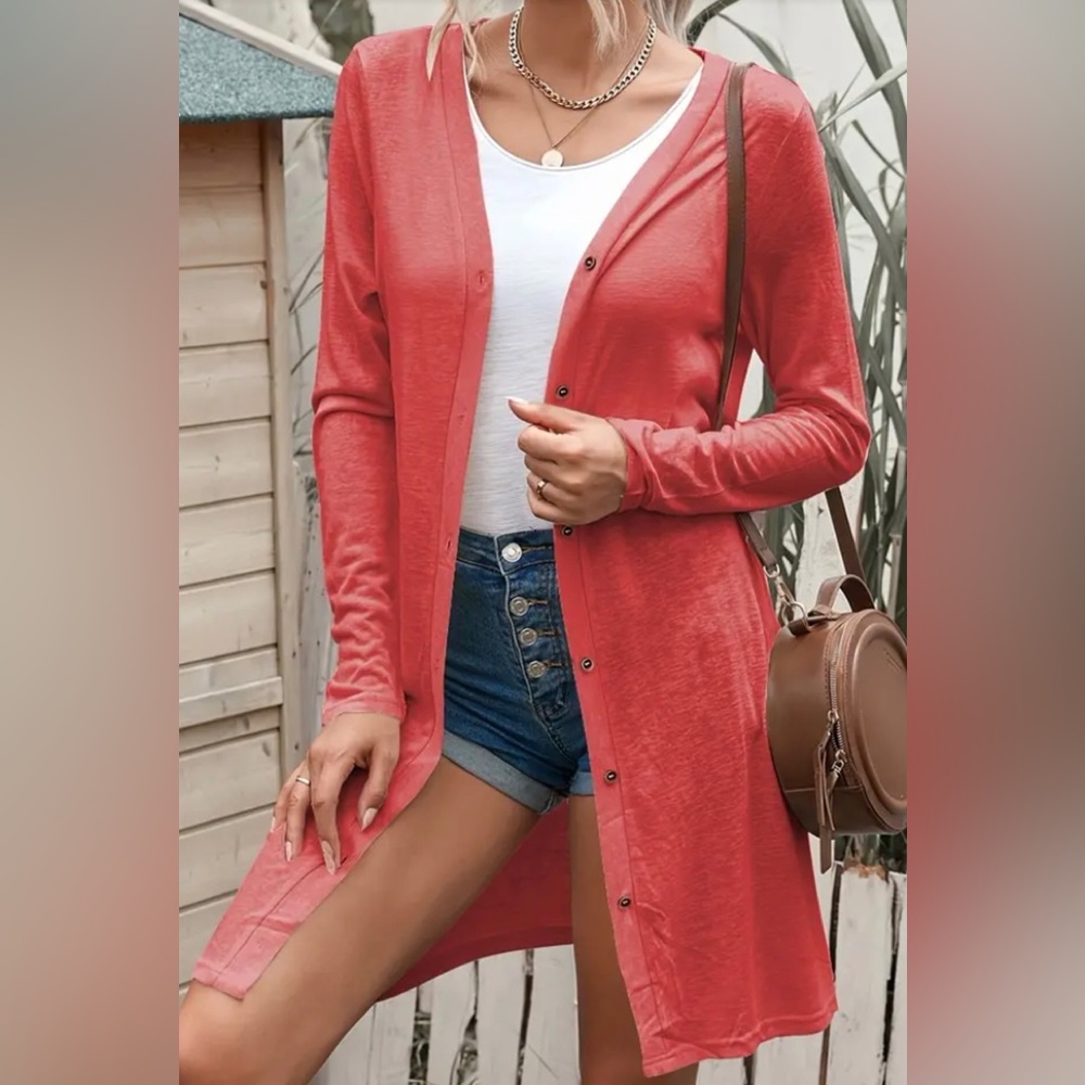 New, never worn lightweight duster